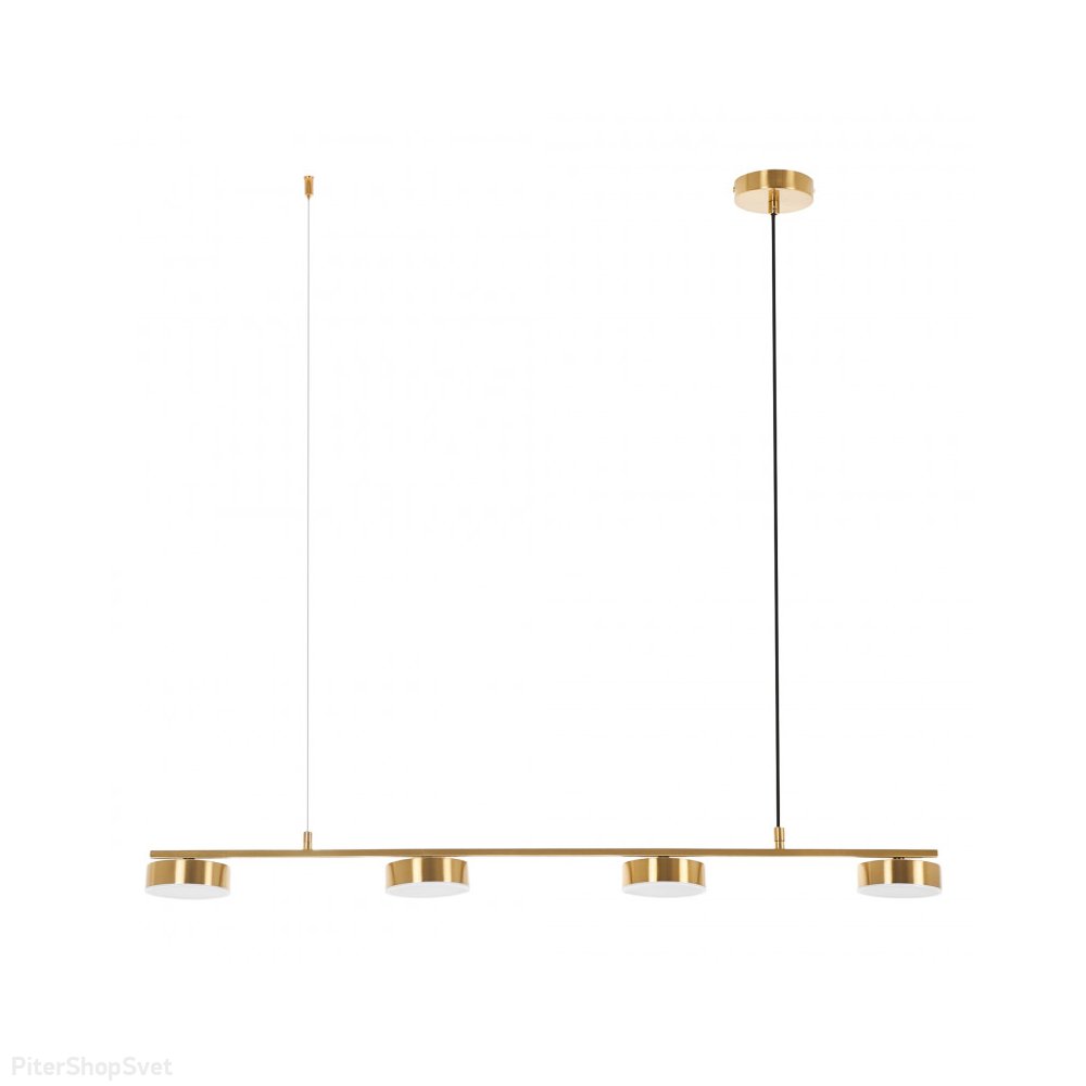 Длинный подвесной светильник золотого цвета 28Вт 3000К «Milla» MR1002-4PL