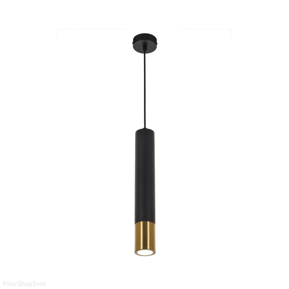 Чёрно-золотой подвесной светильник цилиндр «Klara» MR1050-1P