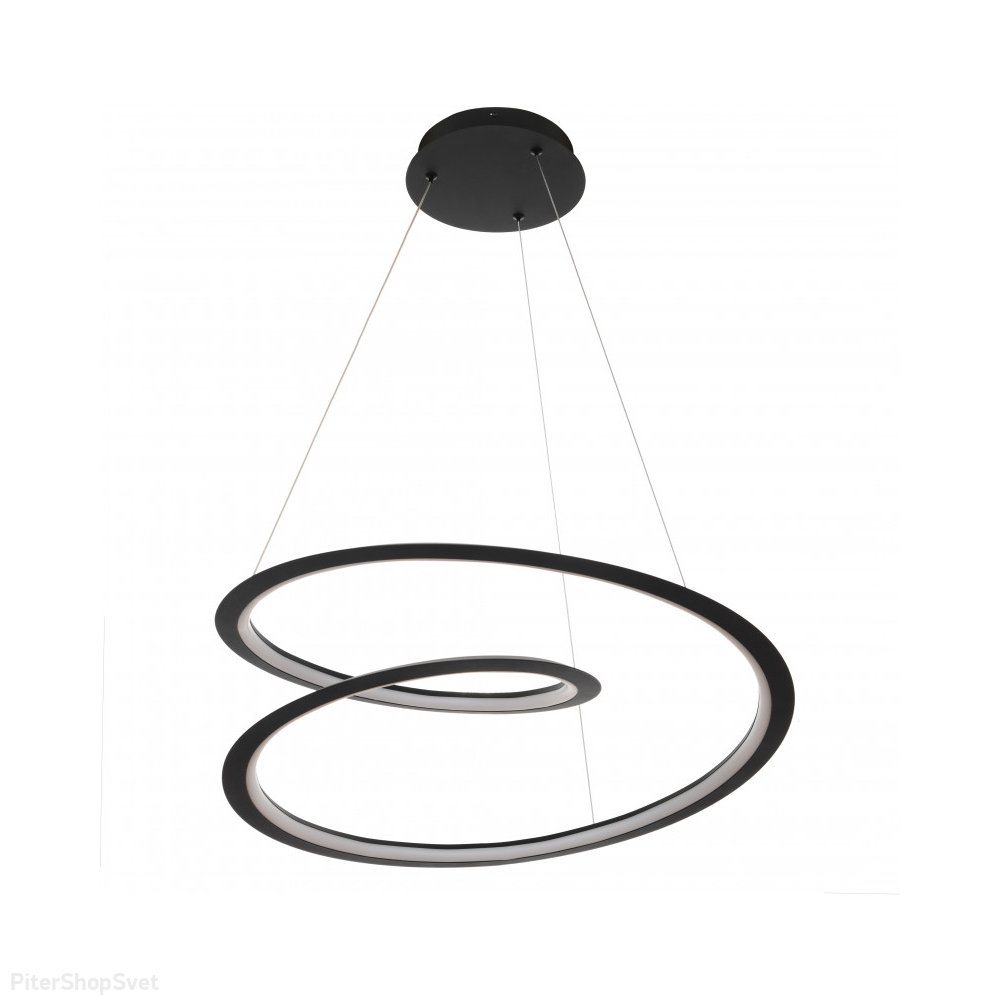 Чёрная подвесная люстра петля колец «Siero» MR1132-PL