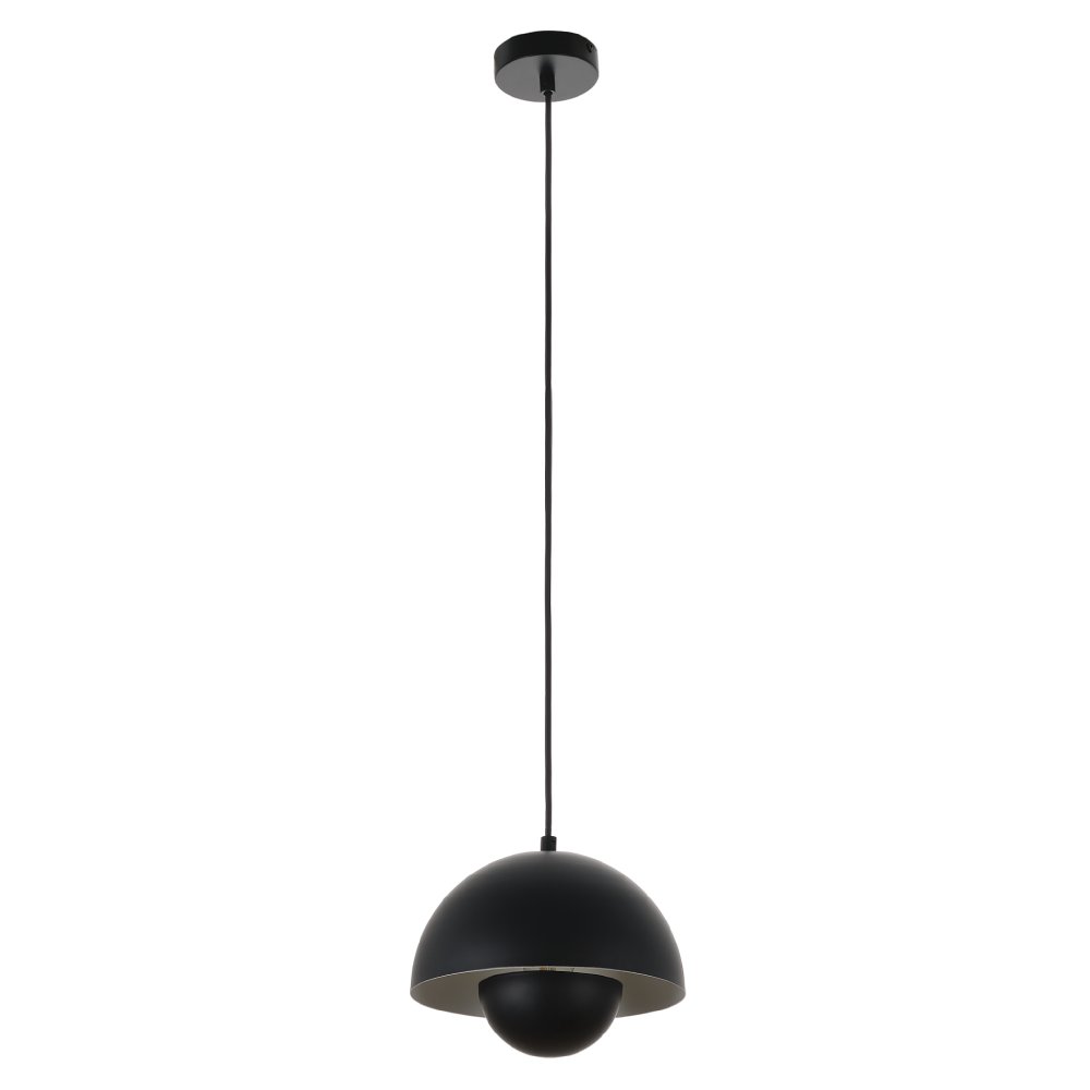 Чёрный купольный подвесной светильник из металла «Dorothy» MR2180-1P