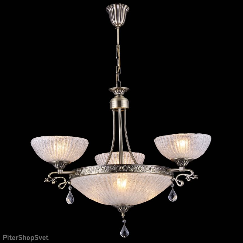 Подвесная люстра 11300/3+3C ANTIQUE
