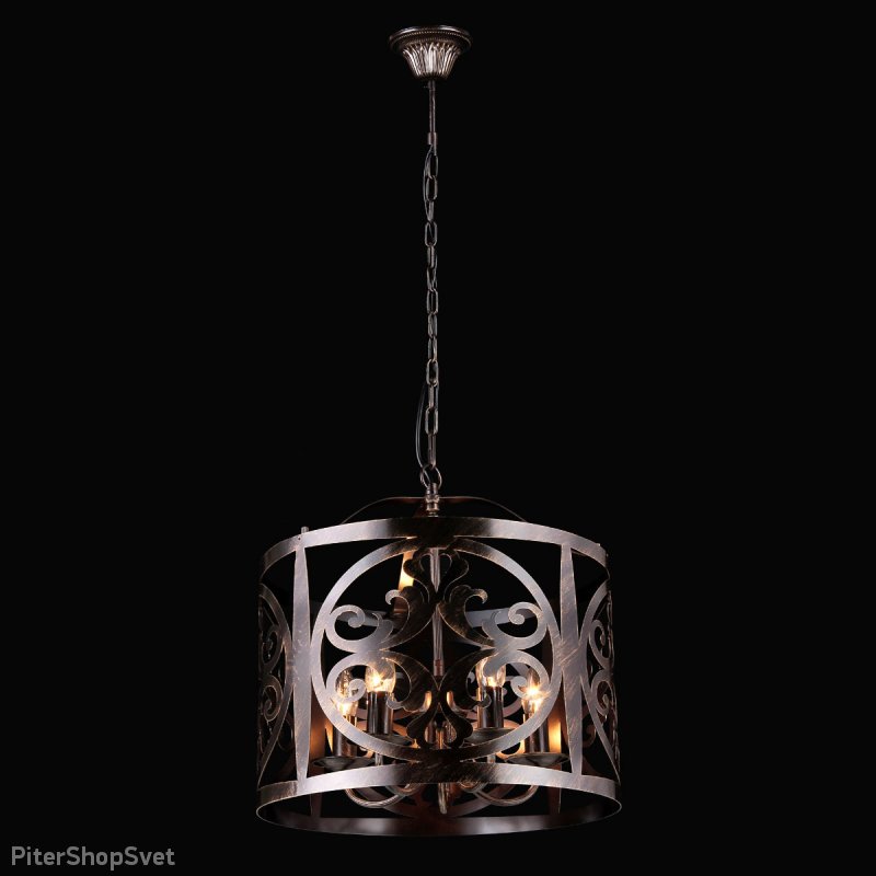 Подвесная люстра Renaissance10440/5P BROWN COPPER GD