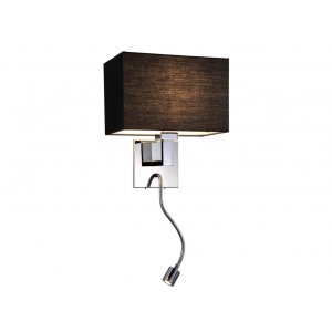 Настенное бра с лампой для чтения 14202/A LED black