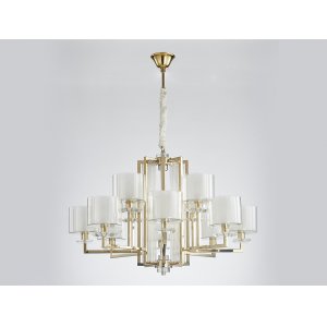 Подвесная люстра золотого цвета