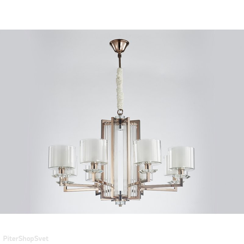 Подвесная люстра цвета чёрного никеля 4408+1/C black nickel