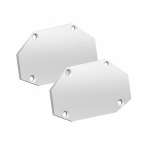 Белая заглушка торцевая (в комплекте 2шт) для шинопровода арт.135202 «SMAL»