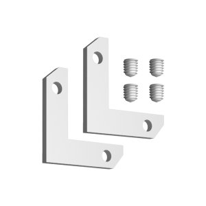 Соединитель угловой горизонтальный для арт.135325-135328 (2 шт. в комплекте) «FLUM»