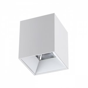 Белый накладной прямоугольный потолочный светильник 15Вт 4000К «RECTE»
