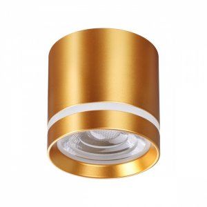 Накладной потолочный светильник цилиндр золотого цвета 12Вт 4000К «ARUM»