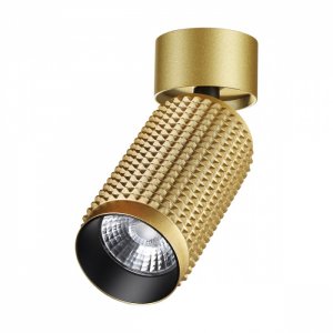 Накладной поворотный светильник золотого цвета 12Вт 4000К «Mais LED»