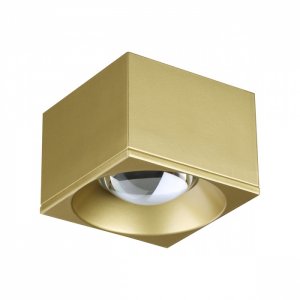 Накладной потолочный светильник золотого цвета 12Вт 4000К «PATERA»