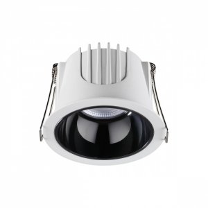 Бело-чёрный встраиваемый светильник 10Вт 4000К «KNOF»
