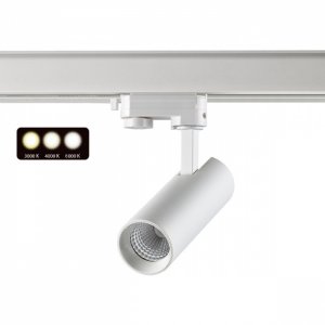 Белый трёхфазный трековый светильник 10Вт 3000/4000/6000К «NAIL»