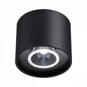 Чёрный накладной светодиодный светильник 15Вт 4000К «BIND»