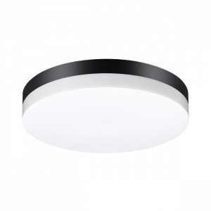 Чёрно-белый уличный круглый светильник 30Вт 4000К «OPAL»