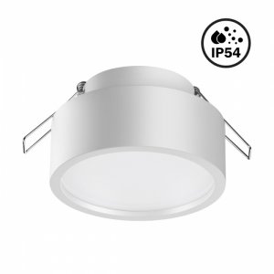 Белый встраиваемый светильник с влагозащитой IP54 10Вт 4000К «MAY»