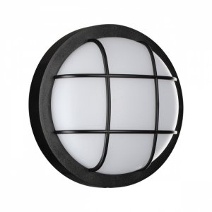 Чёрный уличный настенно-потолочный светильник 12Вт 4000К IP65 «OPAL»