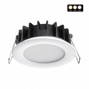 Белый встраиваемый светильник 10Вт с переключателем цветовой температуры «LANTE»
