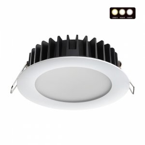 Белый встраиваемый светильник 15Вт с переключателем цветовой температуры «LANTE»