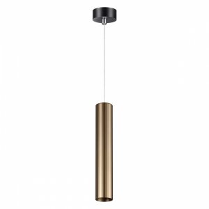 Подвесной светильник цилиндр цвета светлой бронзы «Alba»