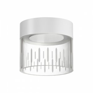 Накладной потолочный светильник цилиндр 10Вт 4000К белый/прозрачный «Aura»