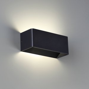 Чёрный уличный настенный светильник для подсветки стены 12Вт 4000К «ASA»