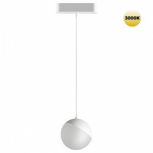 10Вт 3000К белый подвесной светильник шар на тонкий шинопровод «Smal»