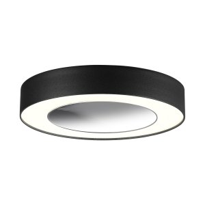 18Вт 3000К чёрный круглый плоский потолочный светильник «Mirror»