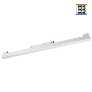 Трековый светильник для низковольтного шинопровода 60см 3000К/4000К/6000К 20Вт 48В «FLUM»