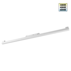 Трековый светильник для низковольтного шинопровода 90см 3000К/4000К/6000К 30Вт 48В «FLUM»