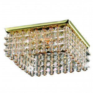 Хрустальный встраиваемый светильник 369448 PEARL QUADRO