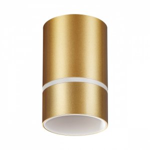 Накладной потолочный светильник цилиндр золотого цвета «ELINA»