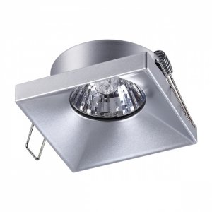 Квадратный встраиваемый светильник серебряного цвета «METIS»