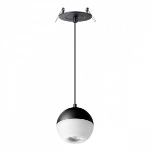 Встраиваемый подвесной светильник чёрно-белый шар «GARN»