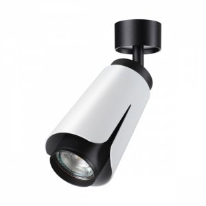 Чёрно-белый накладной поворотный светильник тюльпан «TULIP»
