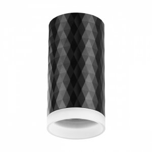 Чёрный накладной потолочный светильник цилиндр «BRILL»