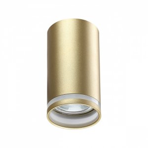 Золотистый накладной потолочный светильник цилиндр «ULAR»