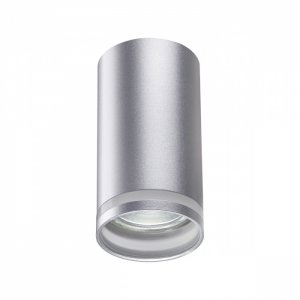 Серебристый накладной потолочный светильник цилиндр «ULAR»
