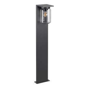 Тёмно-серый уличный светильник столб 90см «FRAN»