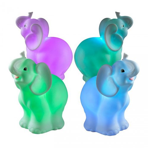 Светильник-ночник слонёнок на батарейках RGB «NIGHT LIGHT» 357424