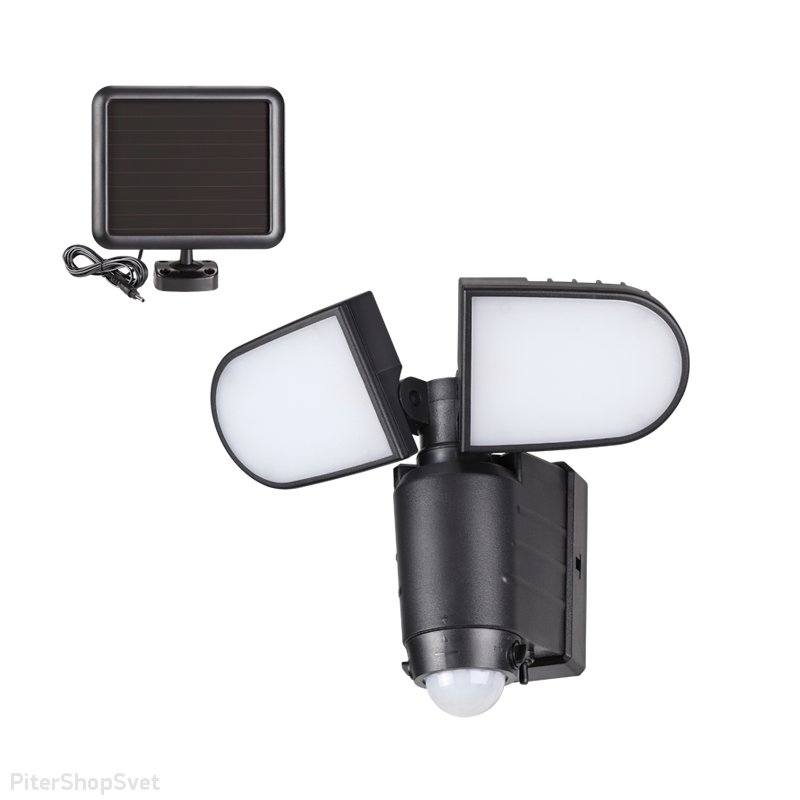 Уличный настенный светильник на солнечной батарее с датчиком движения «SOLAR» 358018