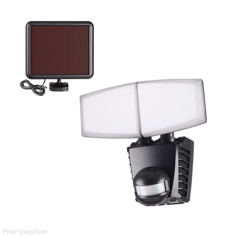 Уличный настенный светильник на солнечной батарее с датчиком движения «SOLAR» 358021