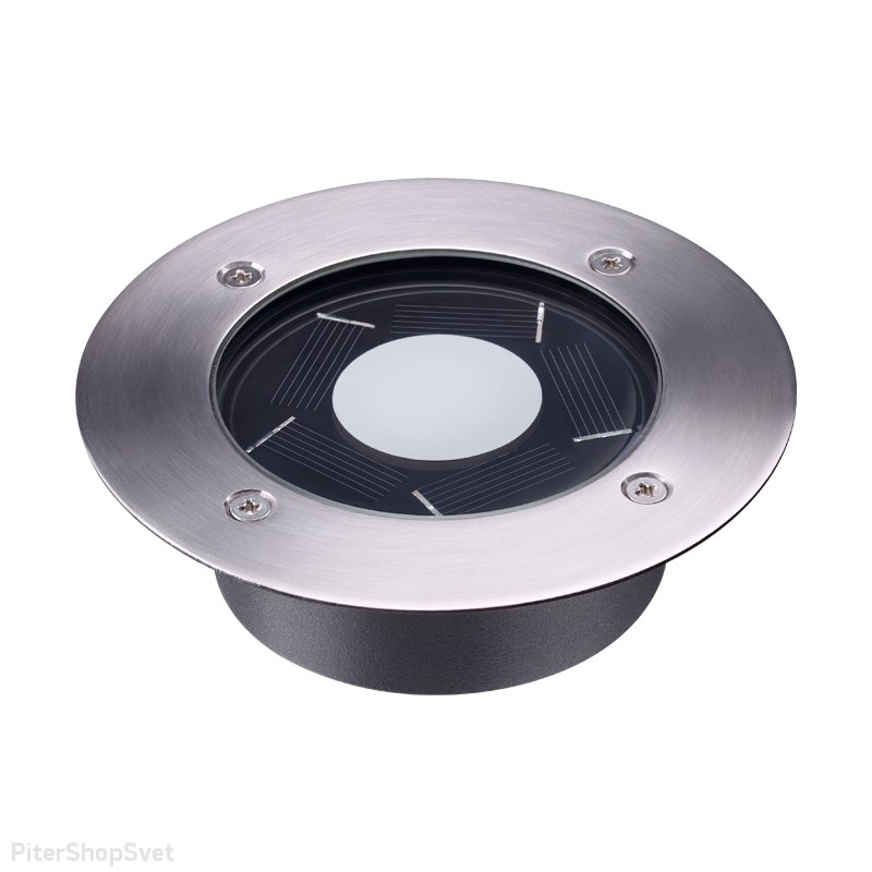 Уличный встраиваемый светильник на солнечной батарее «SOLAR» 358023