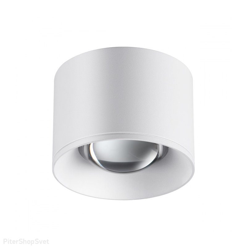 Белый накладной потолочный светильник цилиндр 12Вт 4000К «PATERA» 358651