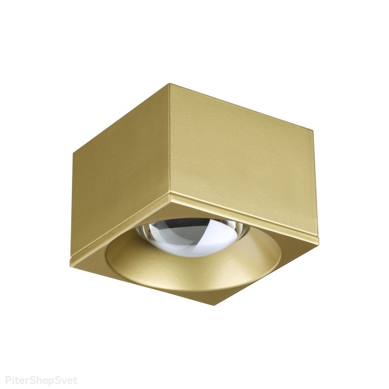 Накладной потолочный светильник золотого цвета 12Вт 4000К «PATERA» 358670