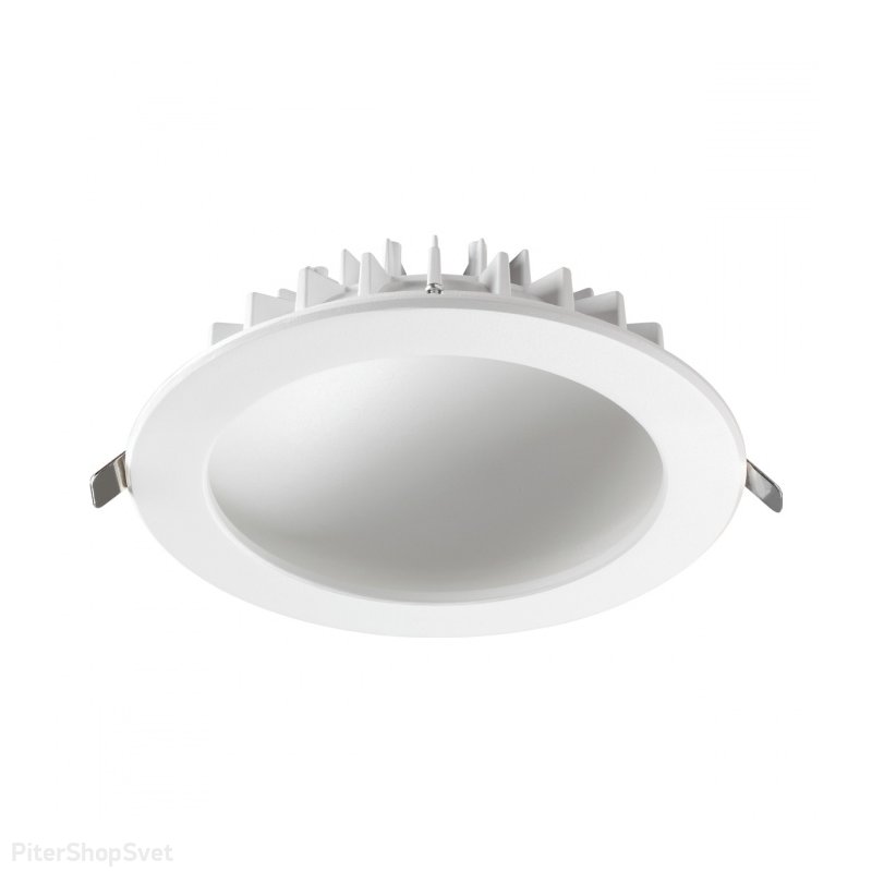 Белый встраиваемый светильник 20Вт 3000К «GESSO» 358807