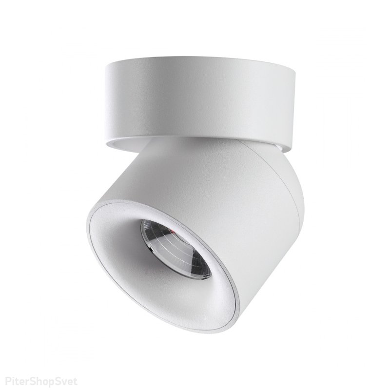Белый накладной поворотный светильник 10Вт 4000К «GESSO» 358808
