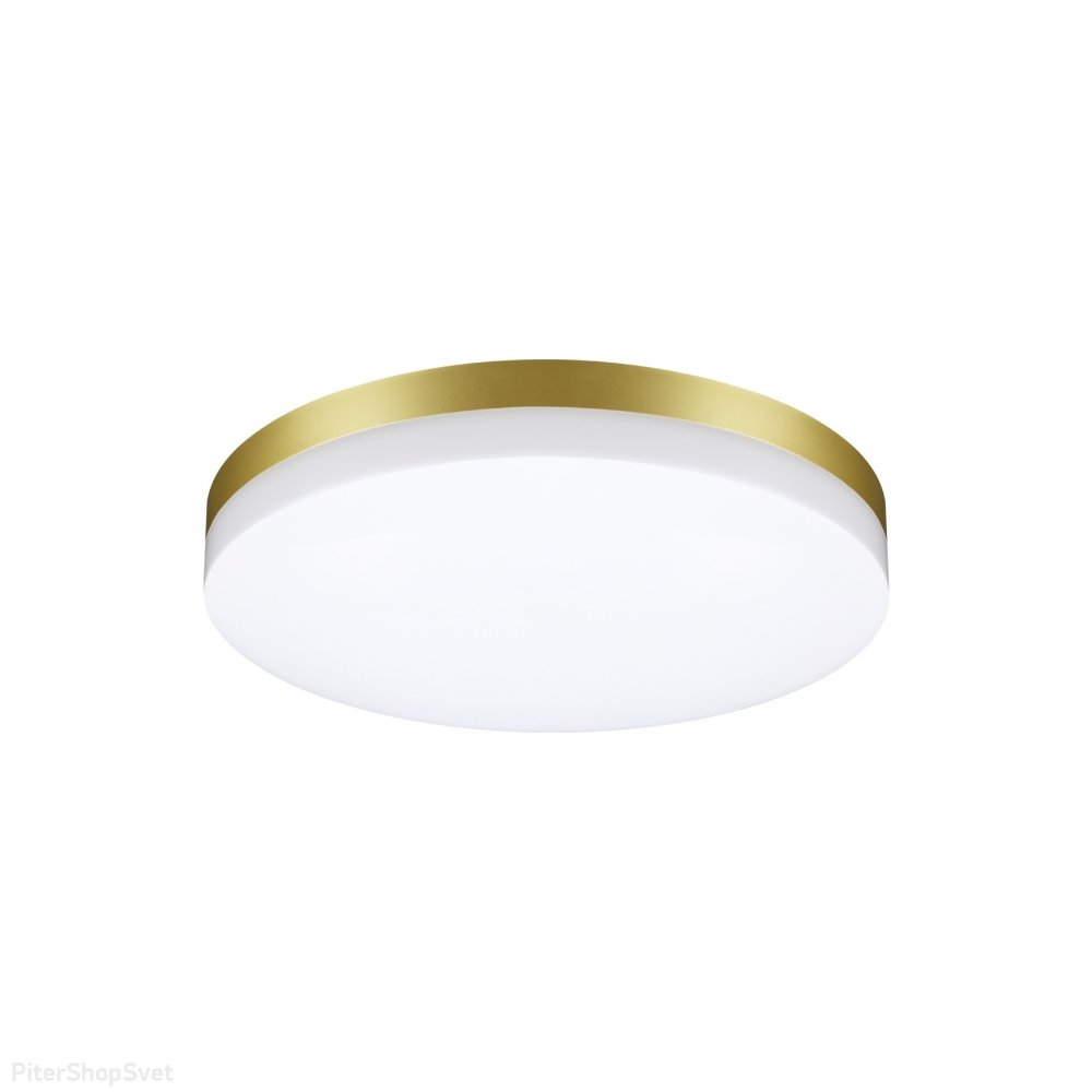 Золотисто-белый уличный круглый светильник 40Вт 4000К «OPAL» 358892