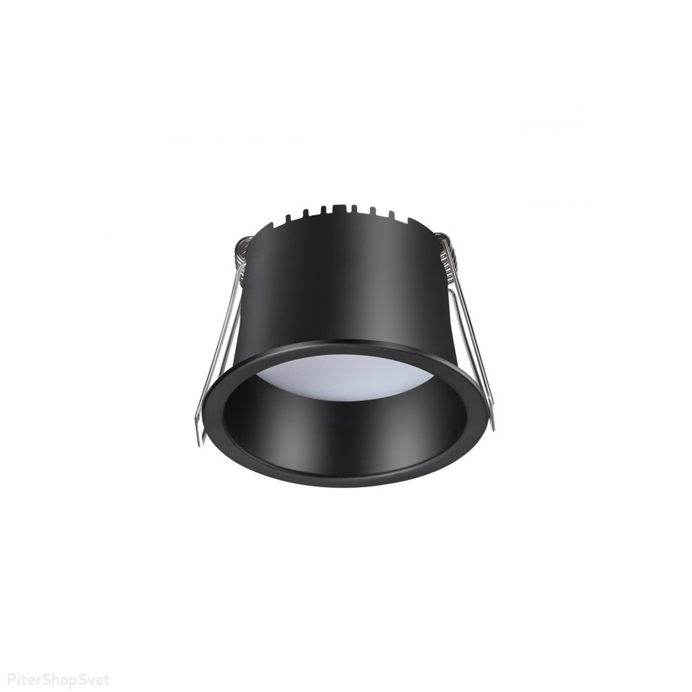 Чёрный встраиваемый светильник 6Вт 4000К «TRAN» 358898