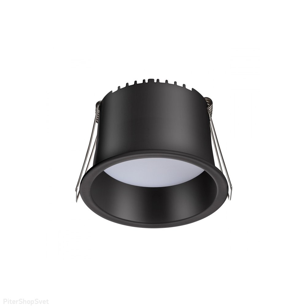 Чёрный встраиваемый светильник 9Вт 4000К «TRAN» 358900